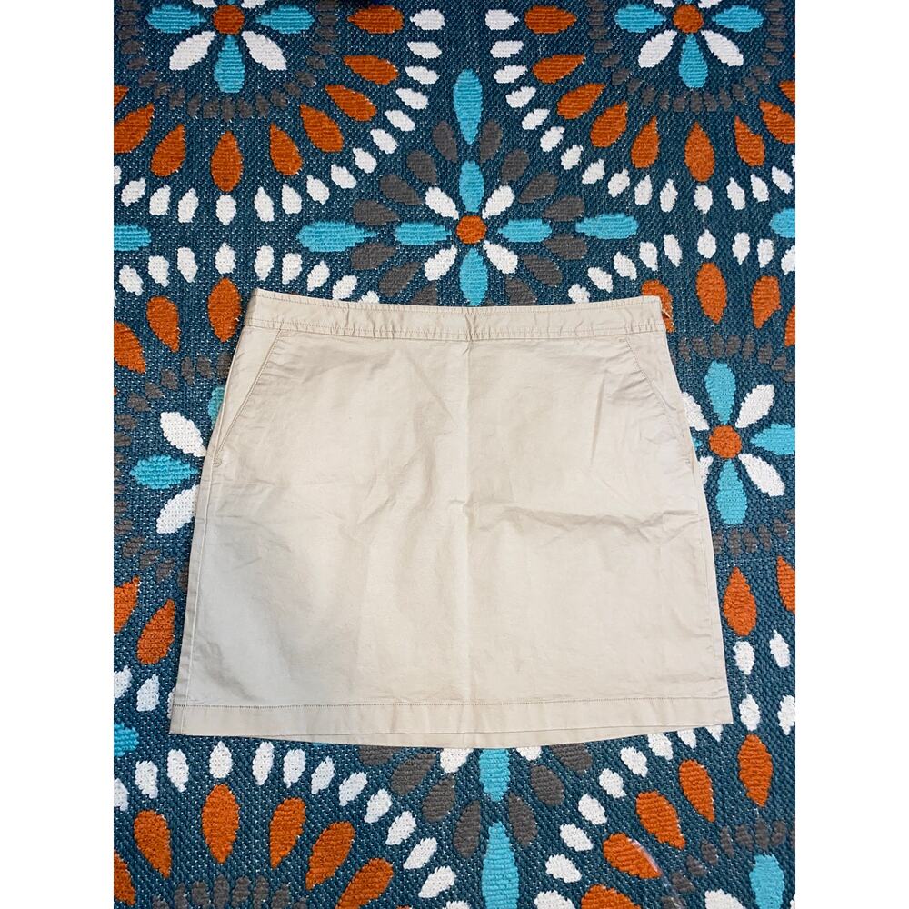 Vineyard Vines Sand Utility Skirt 10 NWT Khaki Cotton Stretch Mini Casual Preppy